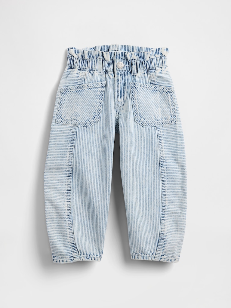 Baby & Toddler Denim Stripe Horseshoe Jeans