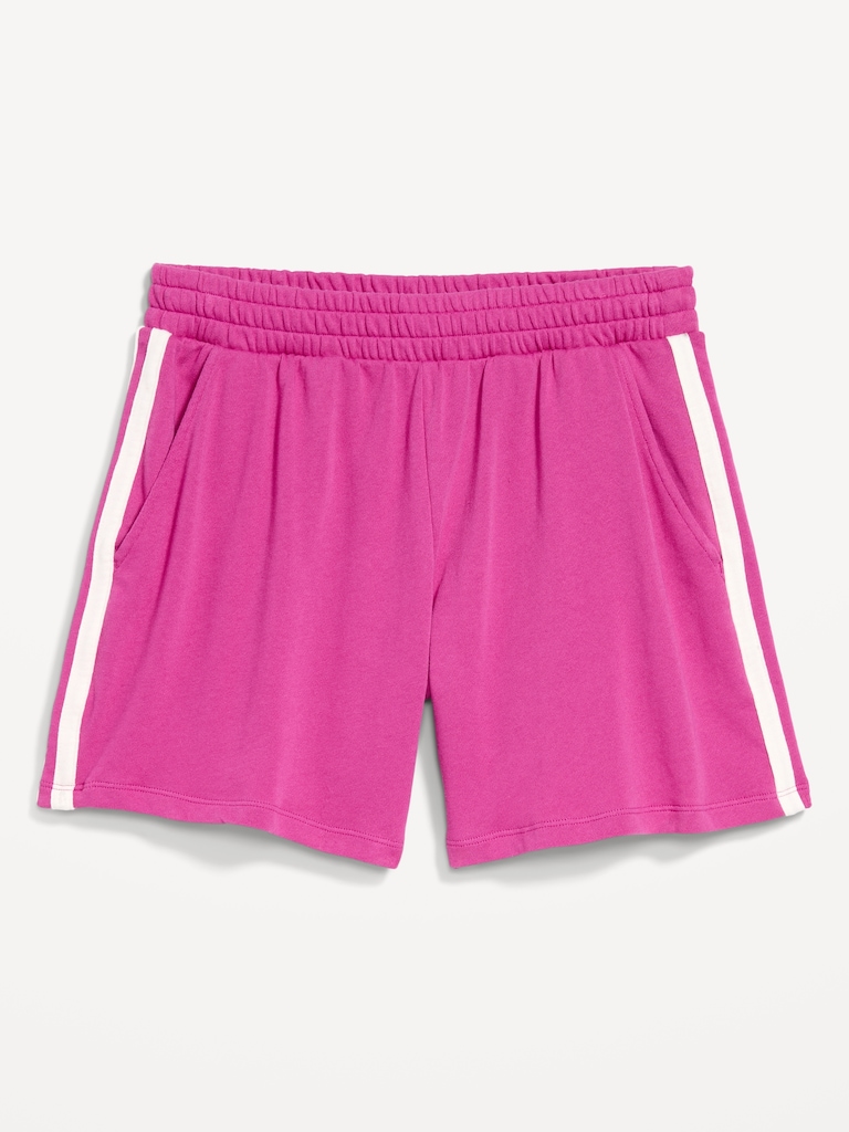 High-Waisted Pull-On Shorts -- 5-inch inseam