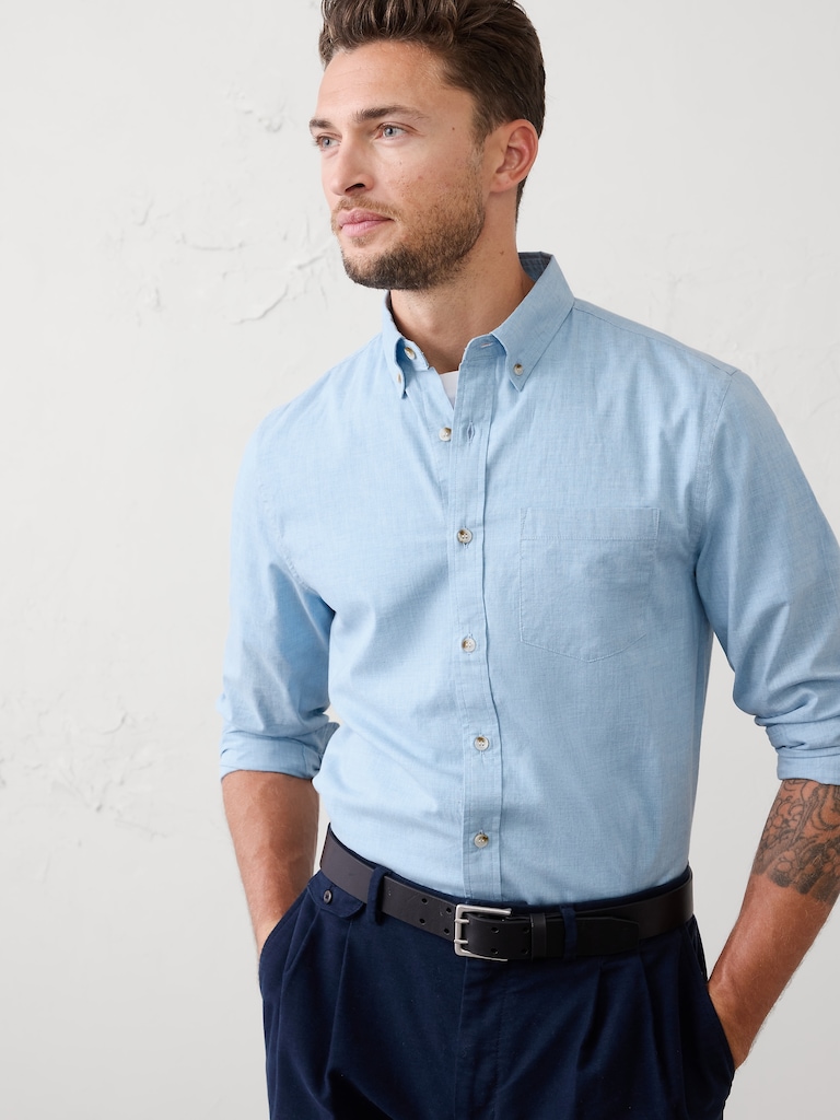 Slim-Fit Softwash Cotton Shirt