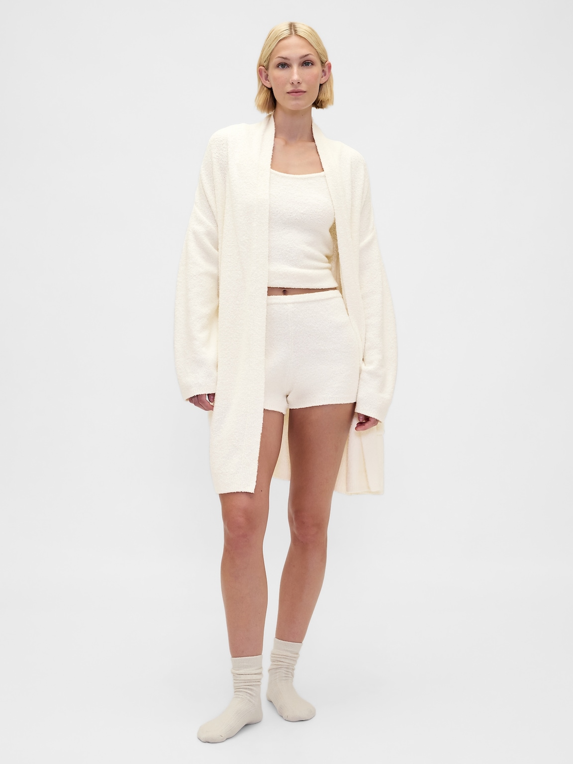 CashSoft Boucle Relaxed Robe