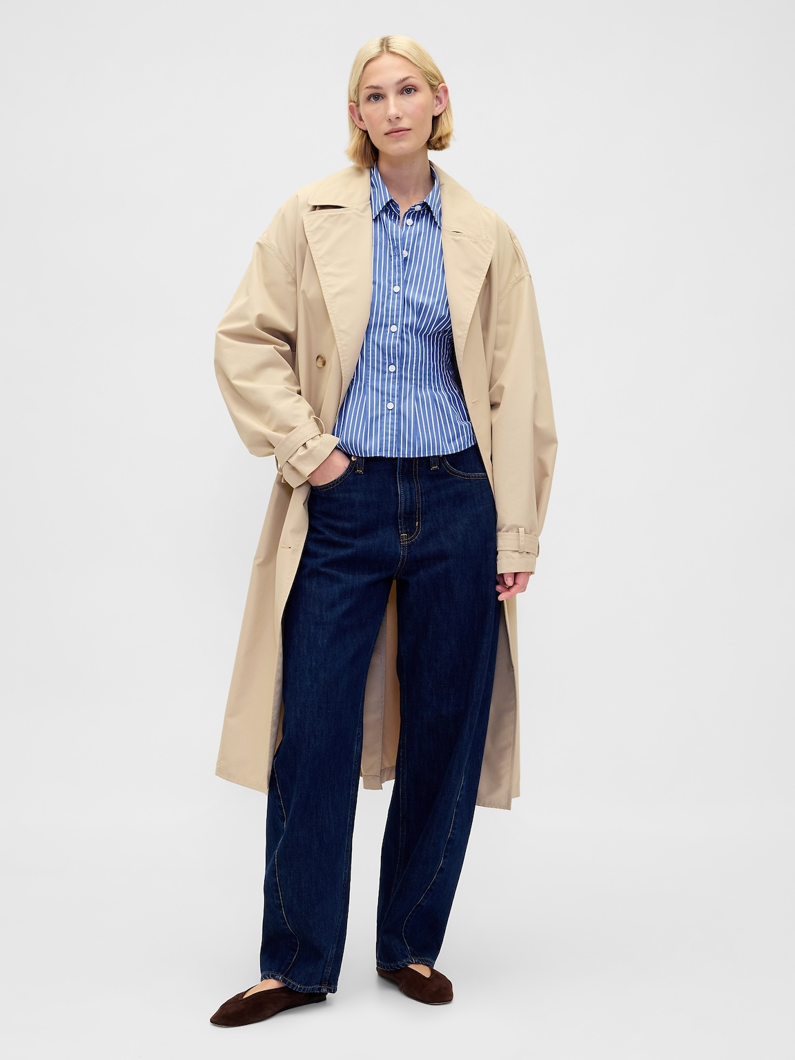 Organic Cotton Poplin Fitted Shirt