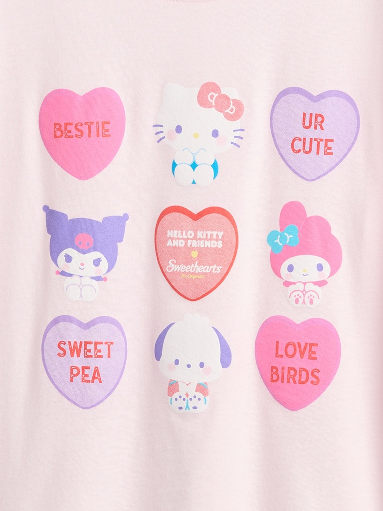 Kids Hello Kitty Oversized Graphic T-Shirt