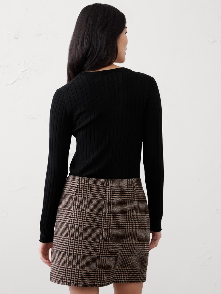 Merino Wool Henley Sweater
