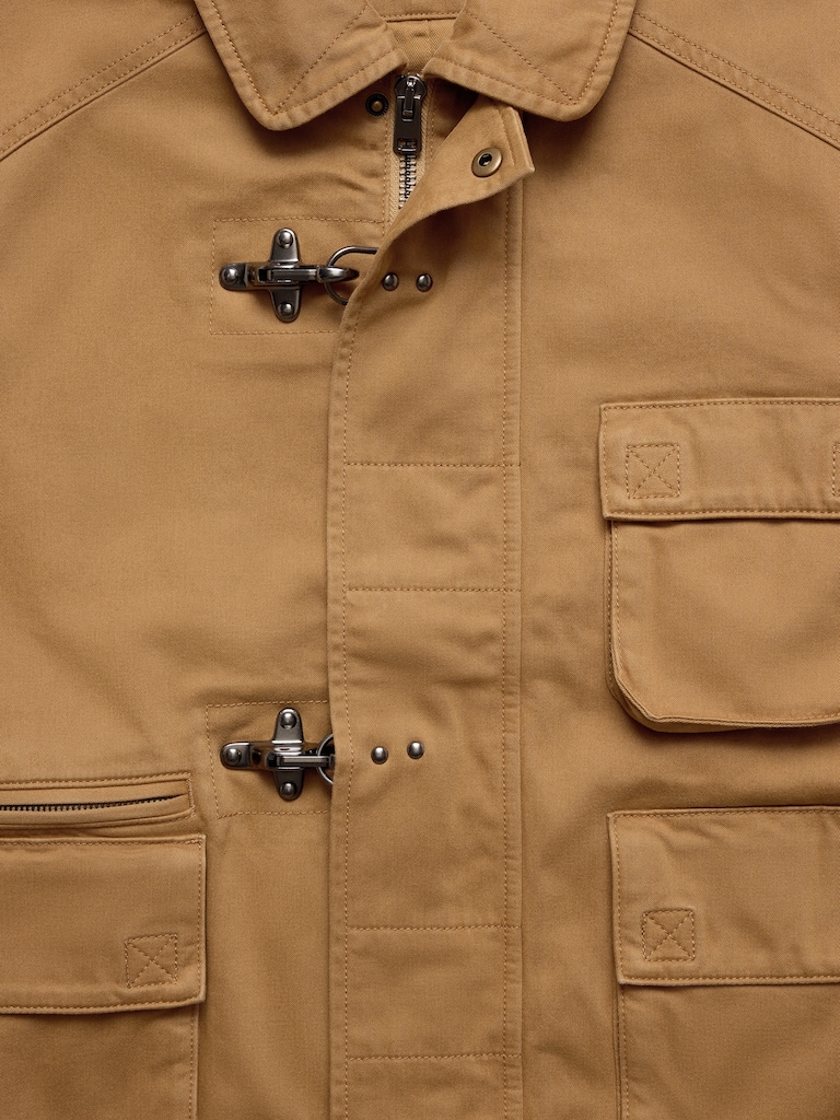 Cotton Fireman-Clasp Jacket