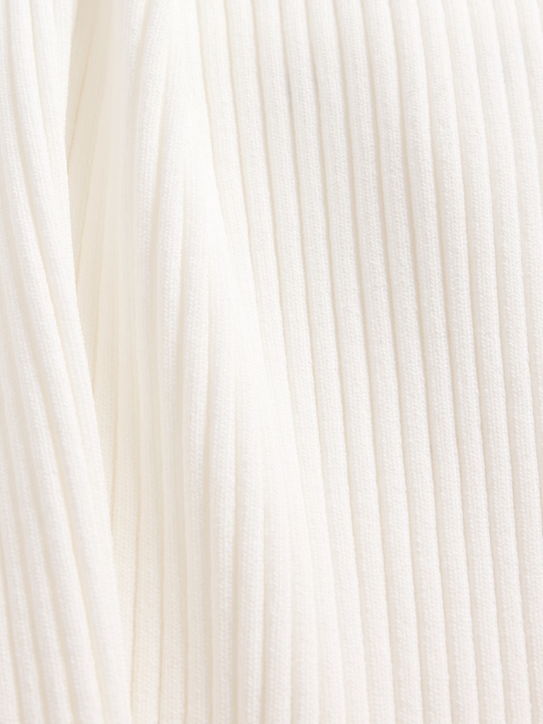 Rib Sweater Crop Tank Top