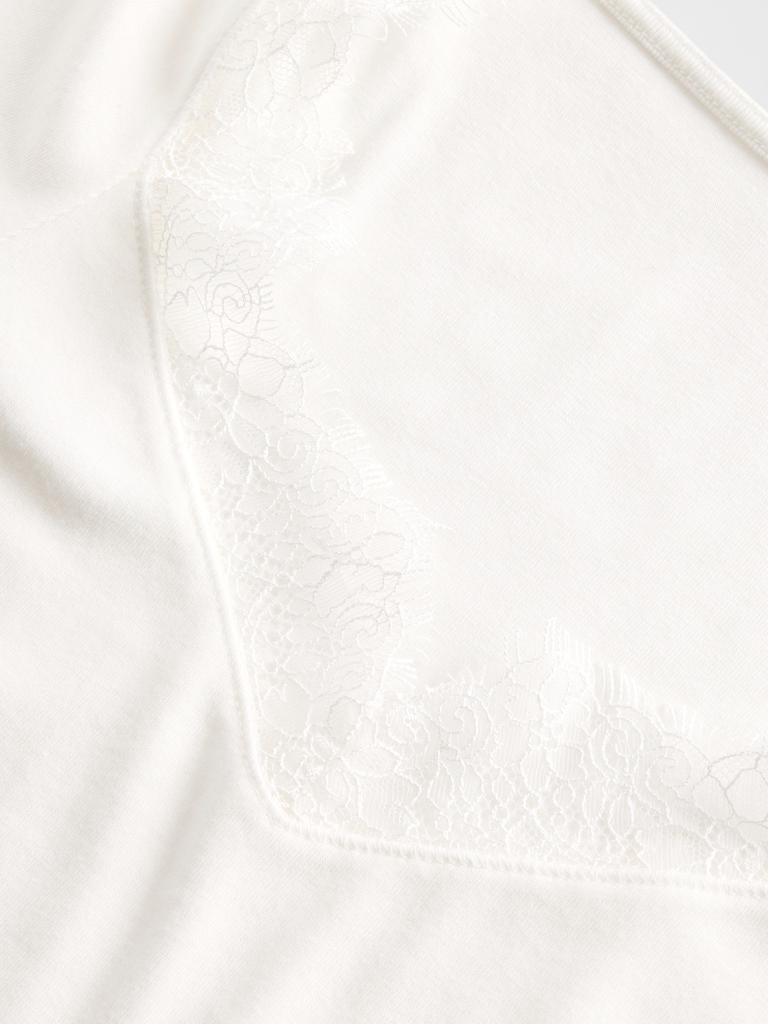 Modern Lace-Trim Top