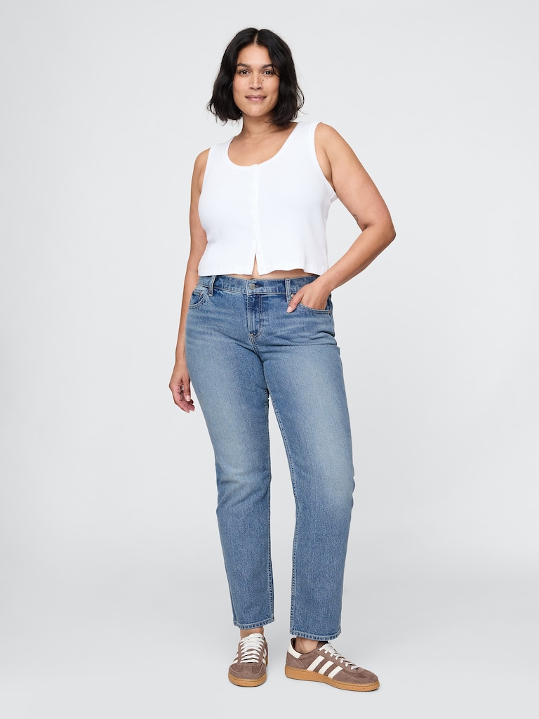 Low Rise '90s Slim Straight Jeans