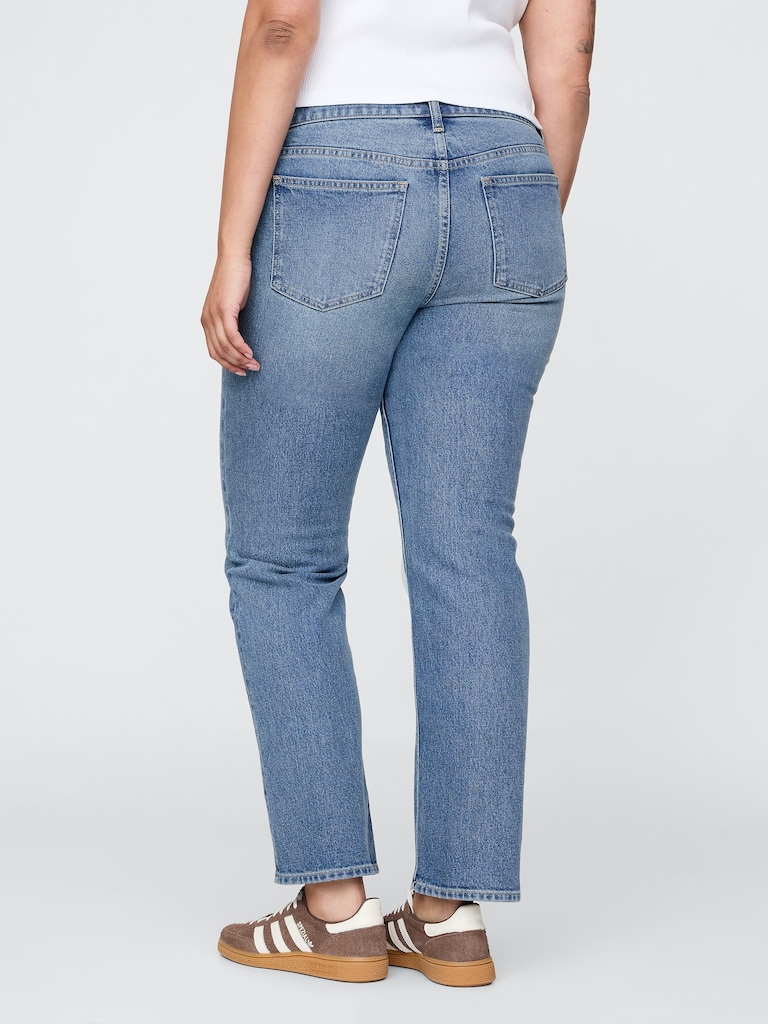 Low Rise '90s Slim Straight Jeans
