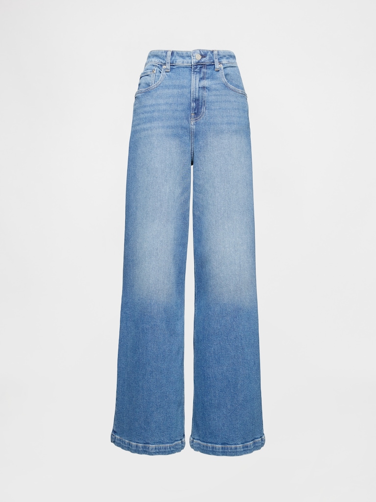 Extra High Rise Stride Wide-Leg Jeans