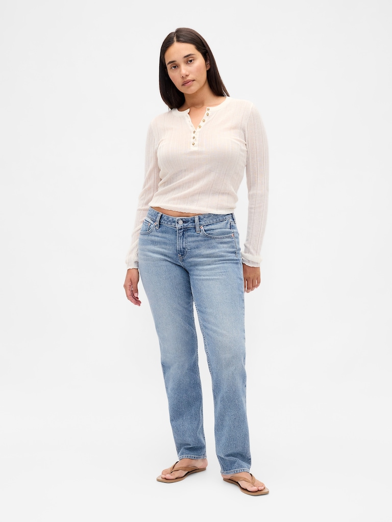 Curvy Low Rise '90s Slim Straight Jeans