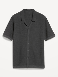 Short-Sleeve Sweater Shirt