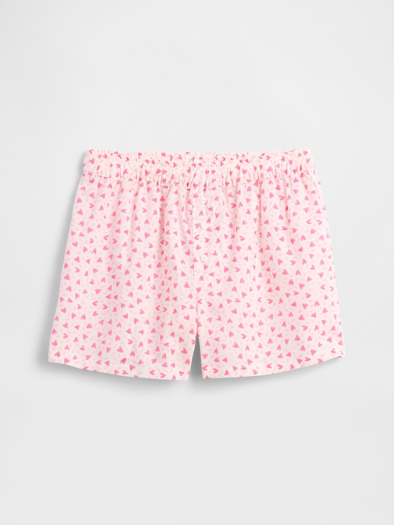 Kids Pull-On Poplin PJ Shorts