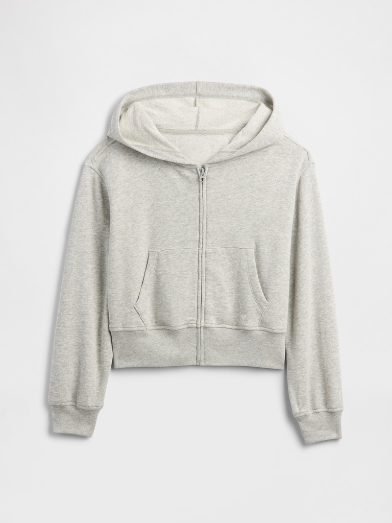 Kids Relaxed Wedge Zip Hoodie