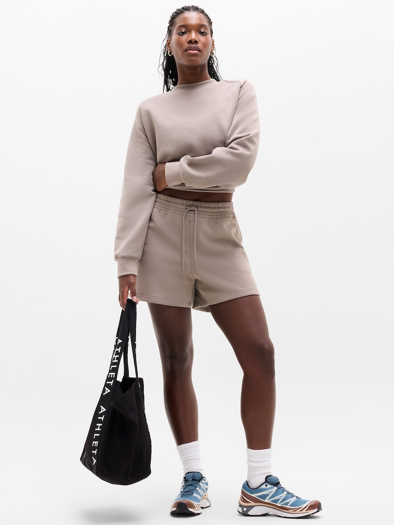 Forever Fleece Mid Rise 4" Short