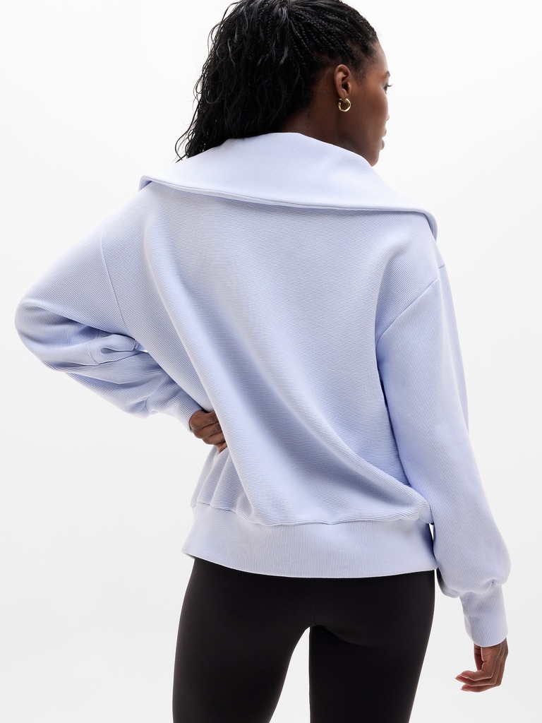 Ottoman Rib 1/4 Zip Sweatshirt