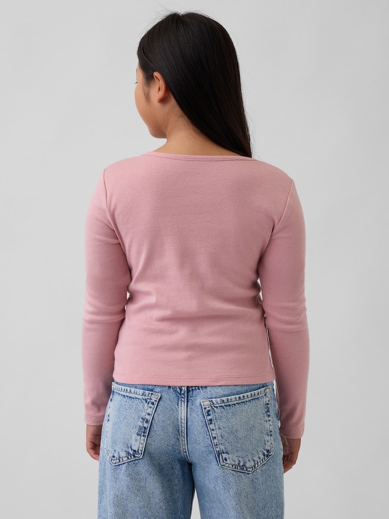 Kids Cross Front Bow T-Shirt