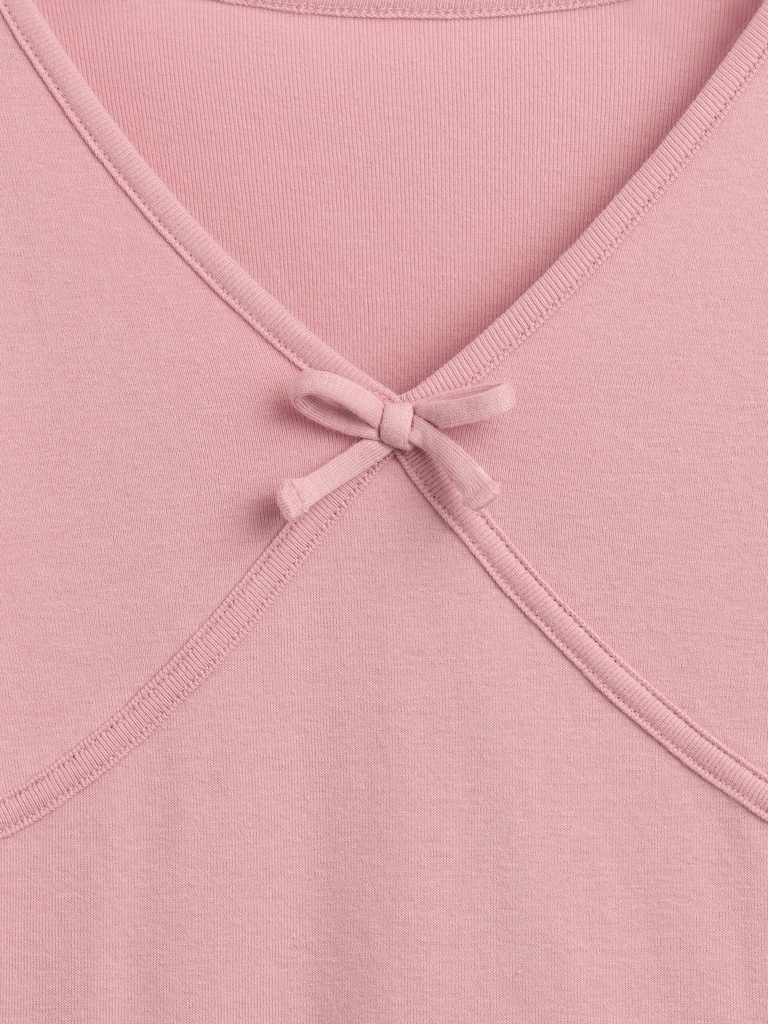 Kids Cross Front Bow T-Shirt