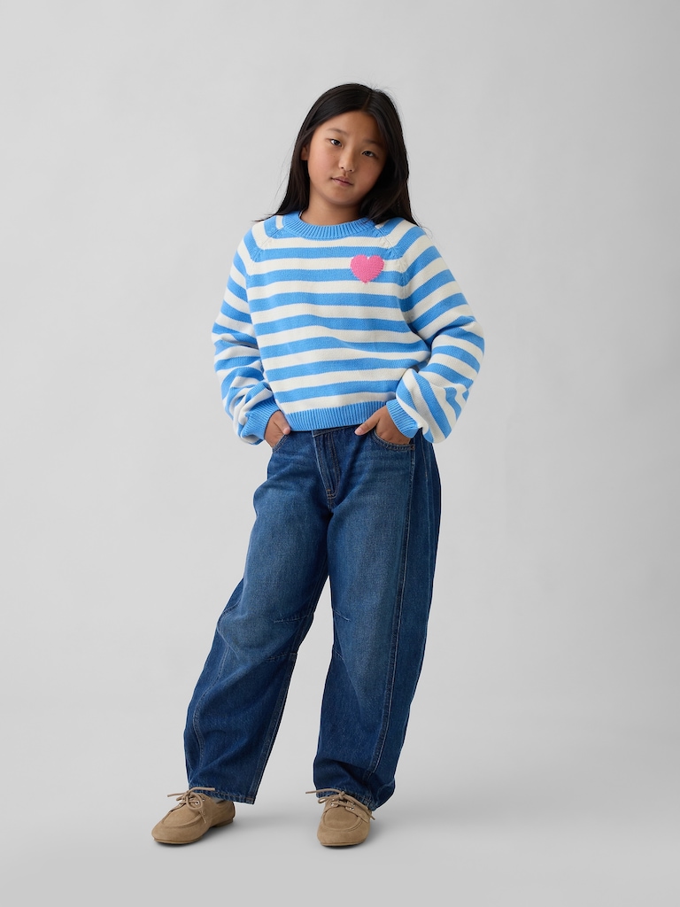 Kids Relaxed Graphic Crewneck Sweater