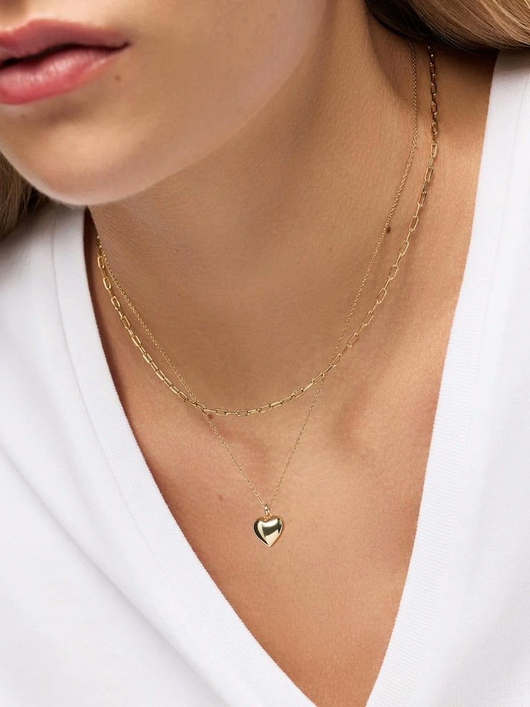 Ana Luisa Lev Small Heart Necklace