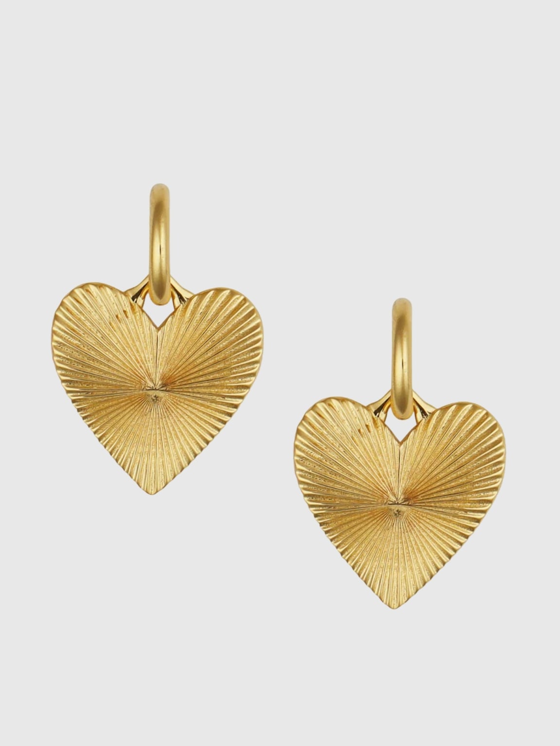 HART Small Ribbed Heart of Gold Huggies