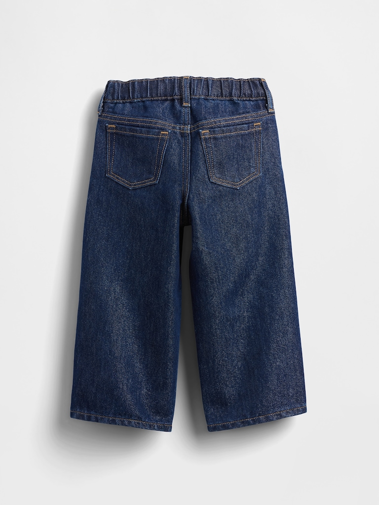 Baby & Toddler Metallic Pull-On Baggy Jeans
