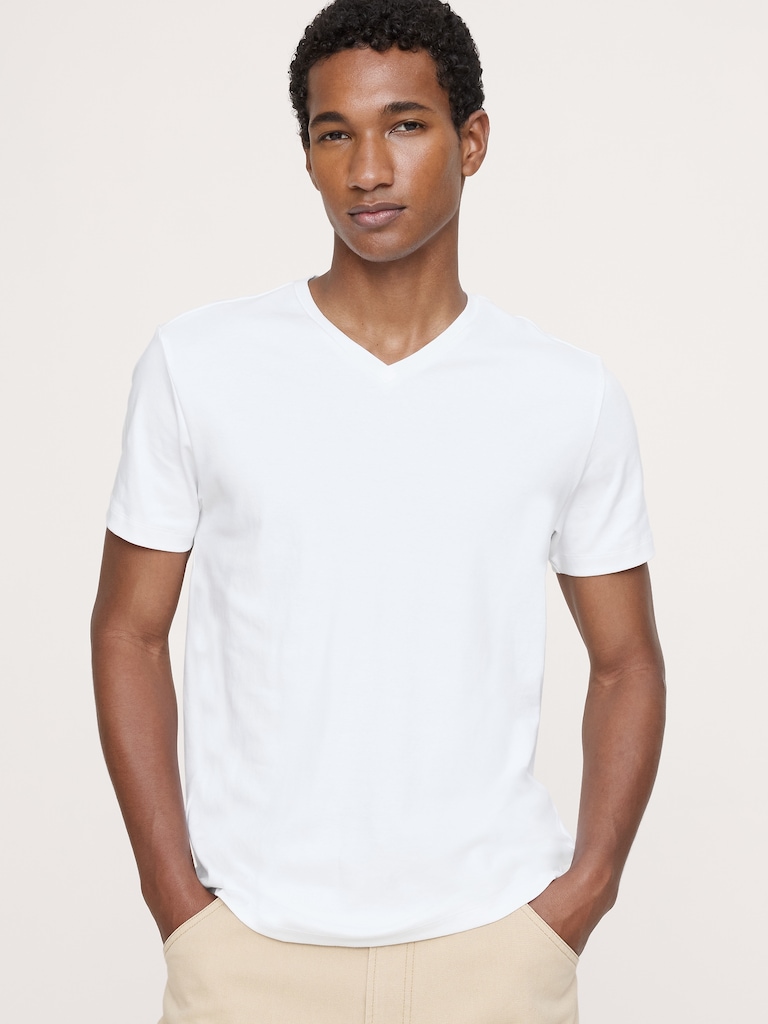 Luxury-Touch V-Neck T-Shirt