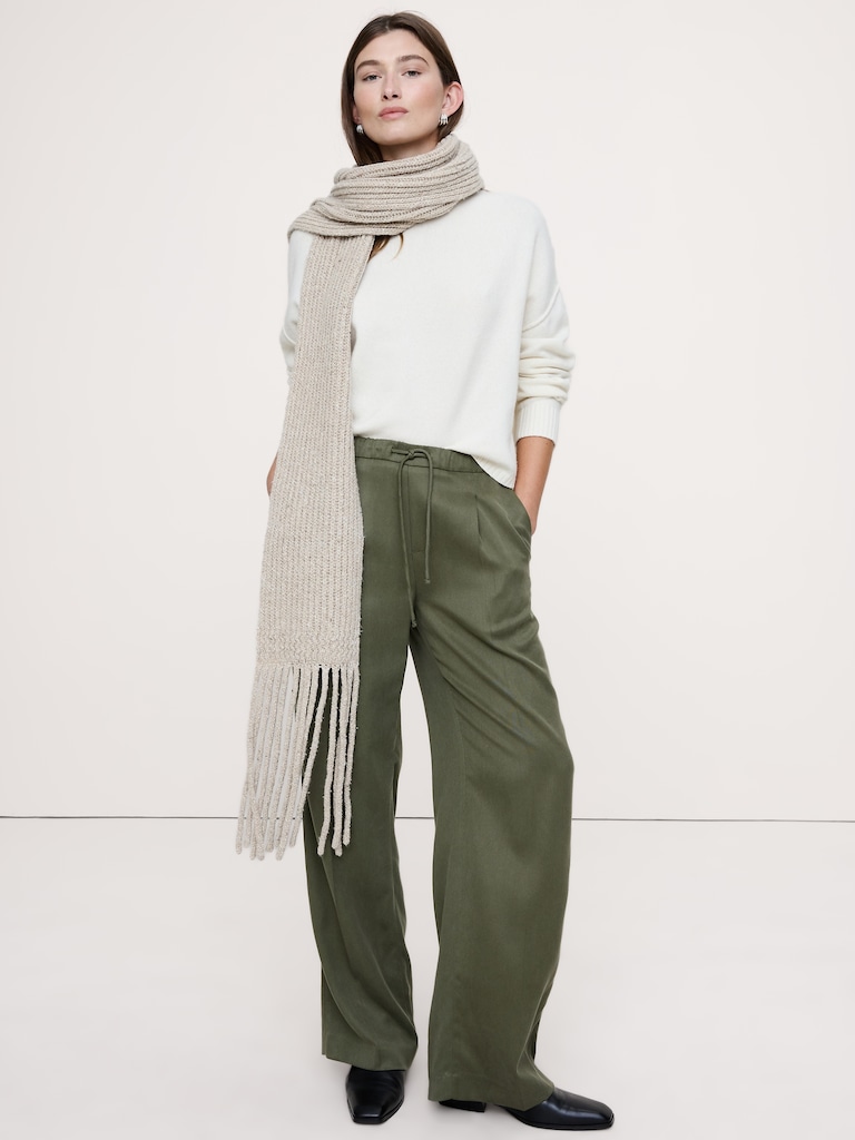 Donegal Wool-Blend Extra-Long Scarf