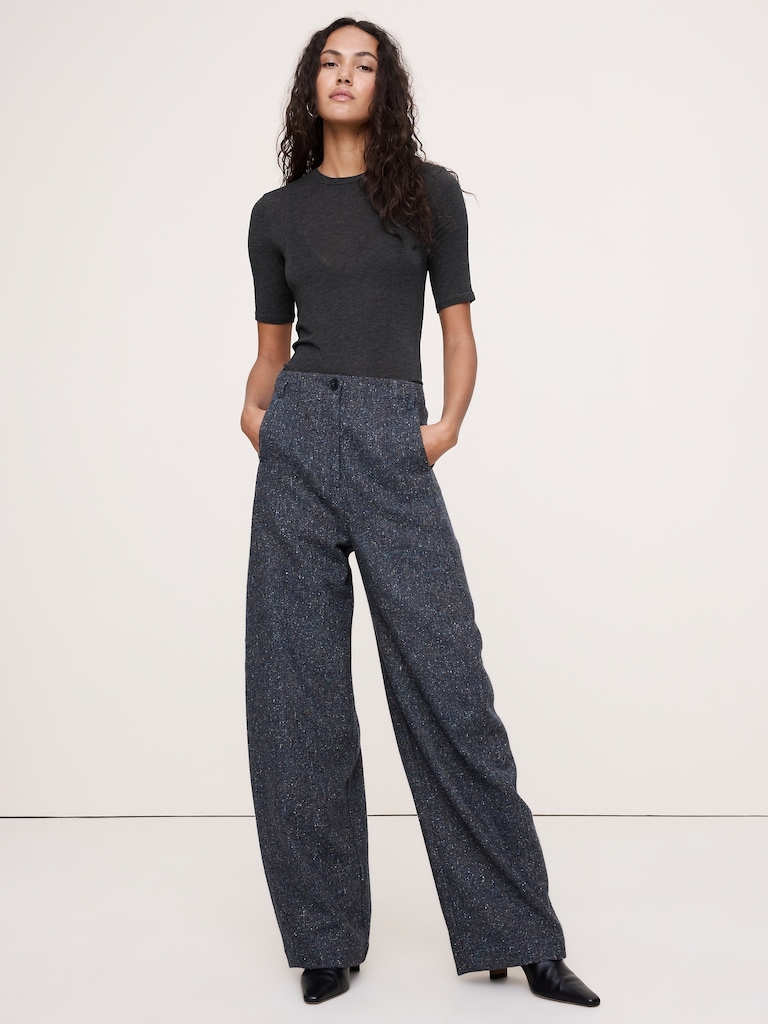 Sheer Lyocell-Wool Crew-Neck T-Shirt