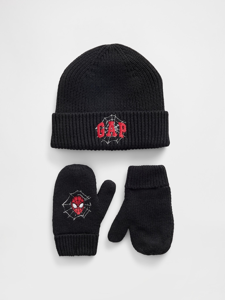 Baby & Toddler Spider-Man Logo Beanie & Mittens Set