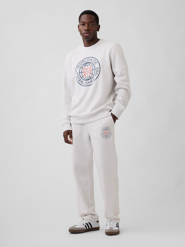 Gap Graphic Straight-Leg Sweatpants