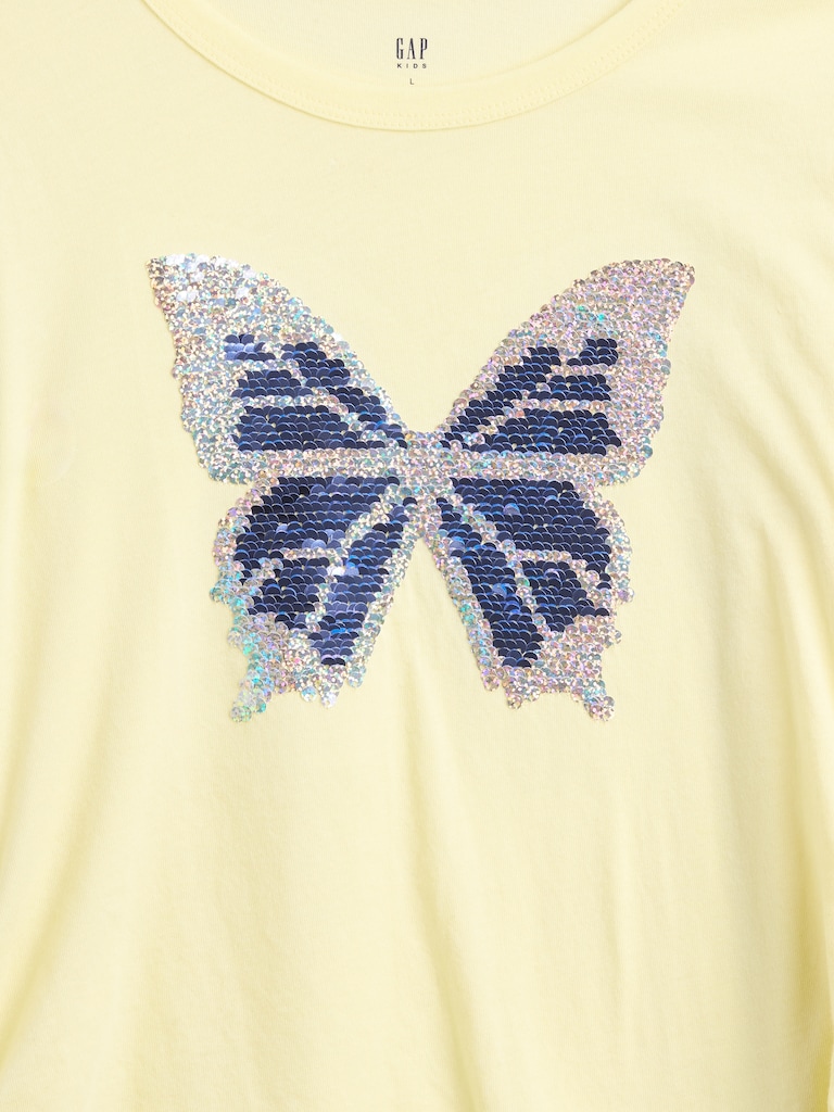 Kids Ruched Graphic T-Shirt