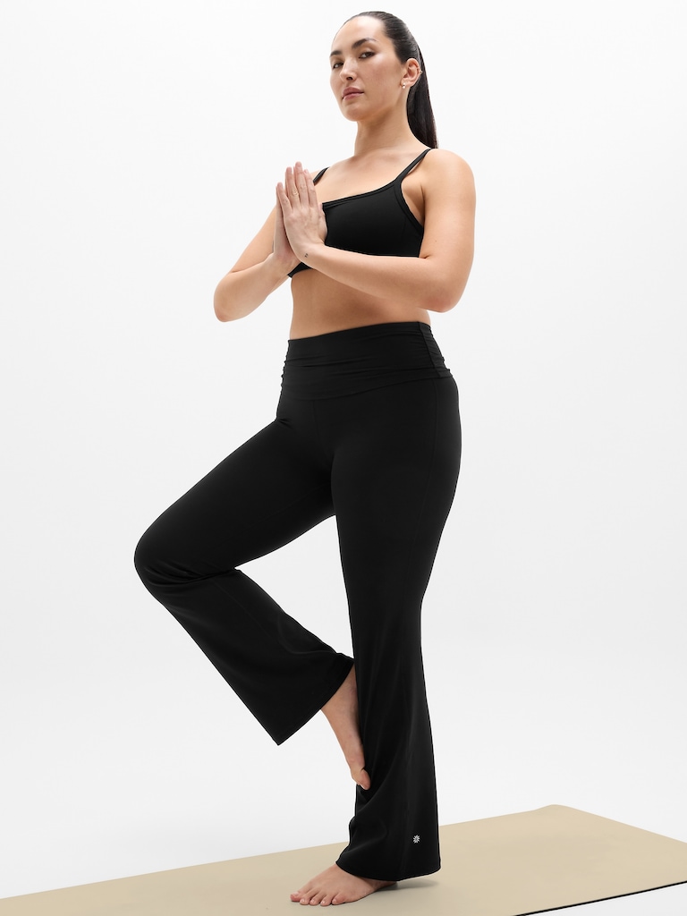 Transcend High Rise Fold Over Flare Legging