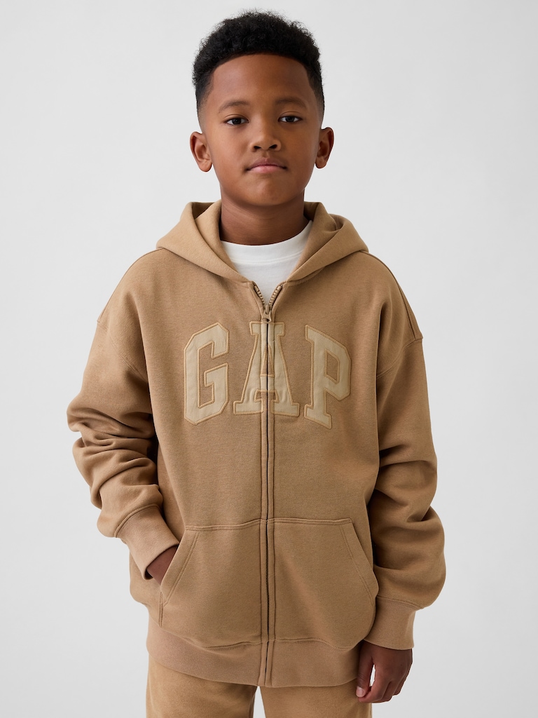 Kids VintageSoft Logo Zip Hoodie