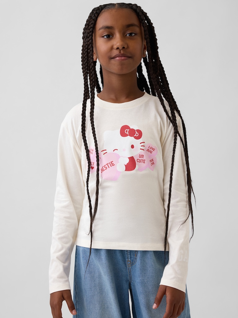 Kids Hello Kitty Oversized Graphic T-Shirt