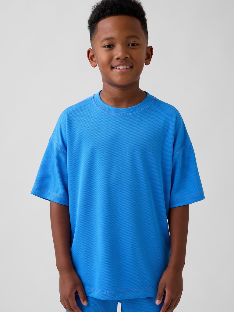 Kids GapFit Tech Recycled Mesh T-Shirt