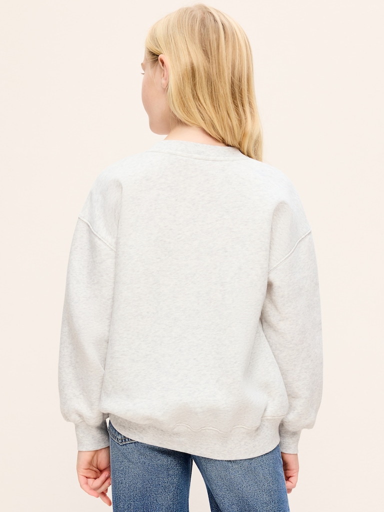 Old Navy x Disney Oversized Minnie Logo-Graphic Tunic Sweatshirt for Girls