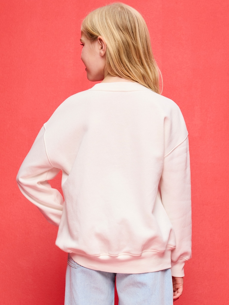 Old Navy x Disney Oversized Minnie Logo-Graphic Tunic Sweatshirt for Girls