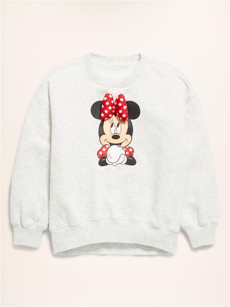 Old Navy x Disney Oversized Minnie Logo-Graphic Tunic Sweatshirt for Girls