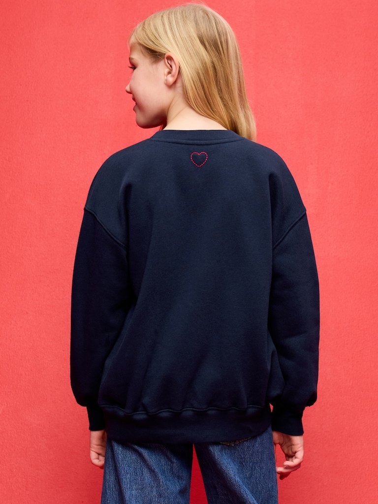 Old Navy x Disney Oversized Minnie Mouse Embroidered Graphic Tunic Sweatshirt for Girls