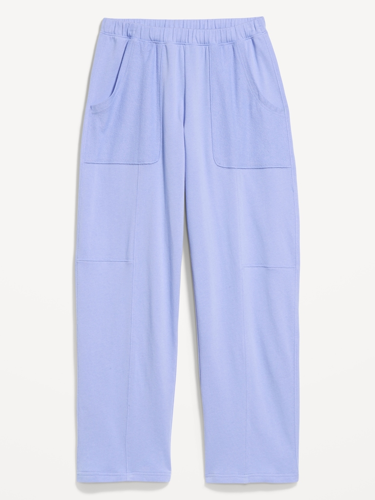 Mid-Rise SoComfy Seamed Barrel Sweatpants