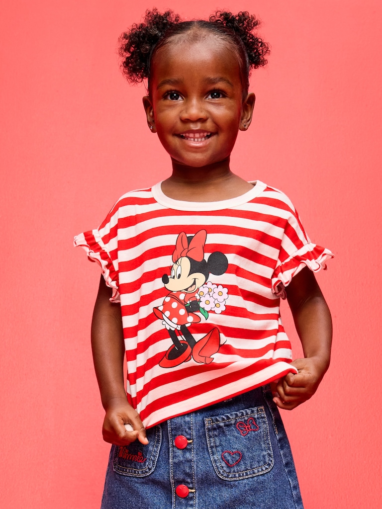 Old Navy x Disney Minnie Mouse Ruffle-Sleeve T-Shirt for Toddler Girls