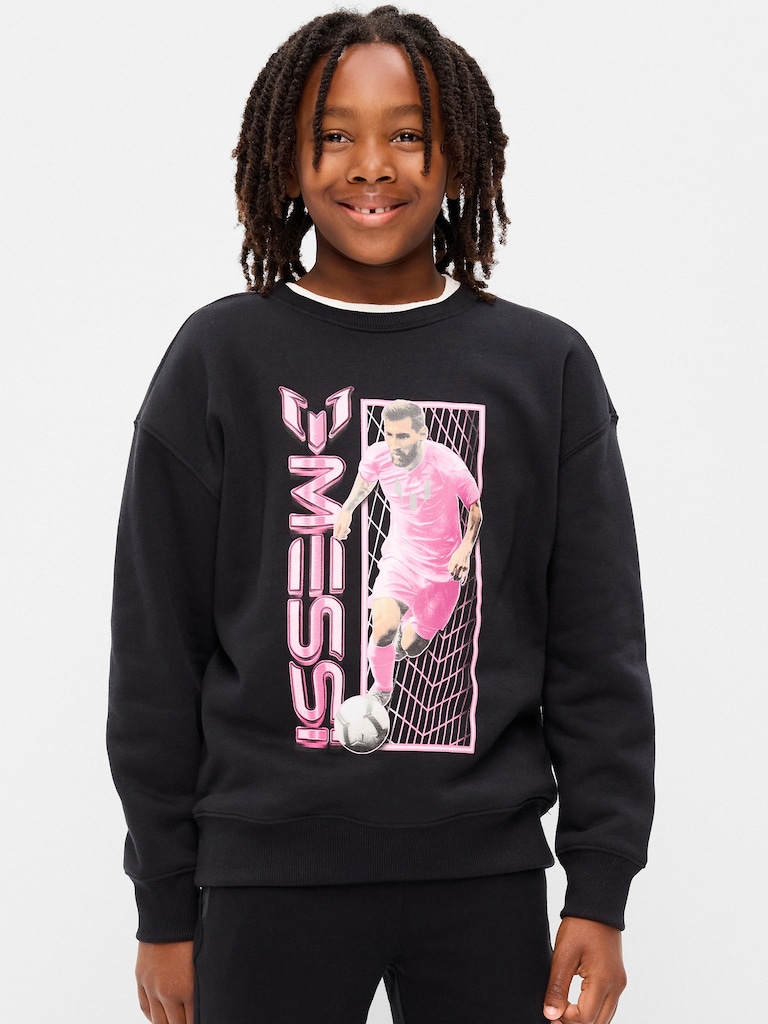 Messi™ Oversized Crew-Neck Graphic Sweatshirt for Boys