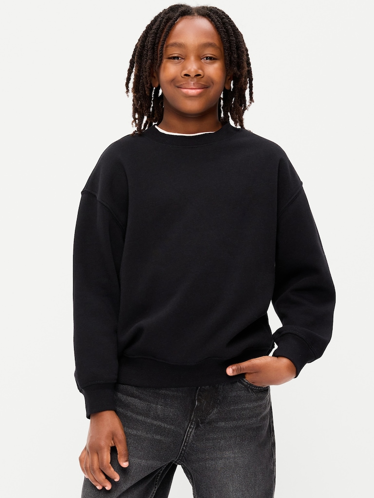 Favorite Fleece Oversized Crew-Neck Sweatshirt for Boys