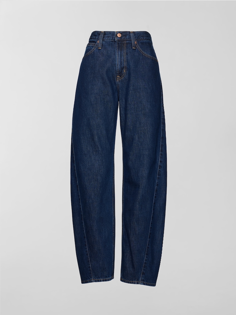 High Rise Barrel Jeans