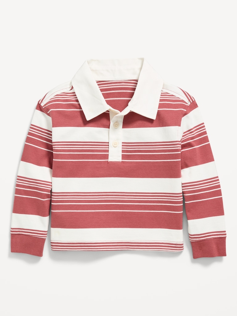 Unisex Oversized Boxy-Fit Long-Sleeve Rugby Shirt for Toddler