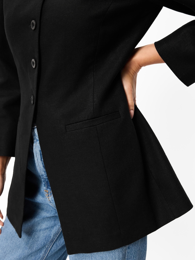 Fitted Long Blazer