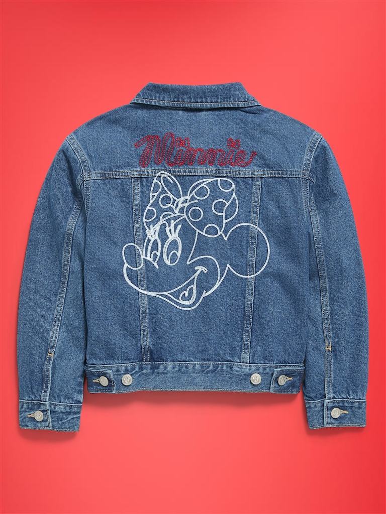 Old Navy x Disney Oversized Minnie Mouse Jean Trucker Jacket for Girls