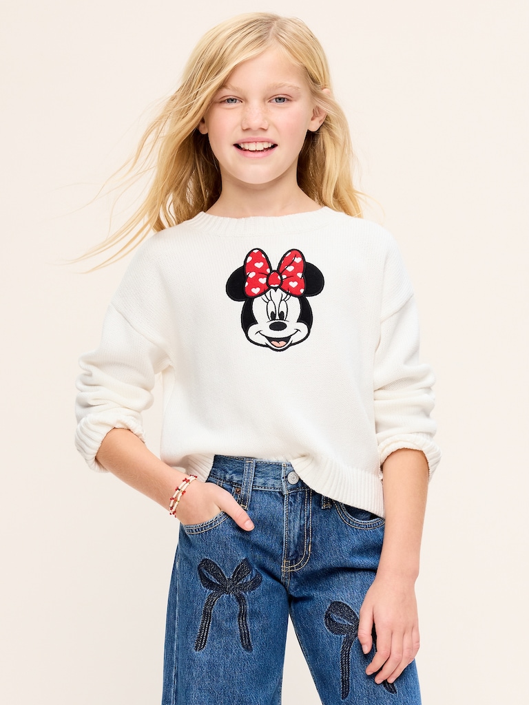 Old Navy x Disney Minnie Mouse Graphic Pullover Sweater for Girls