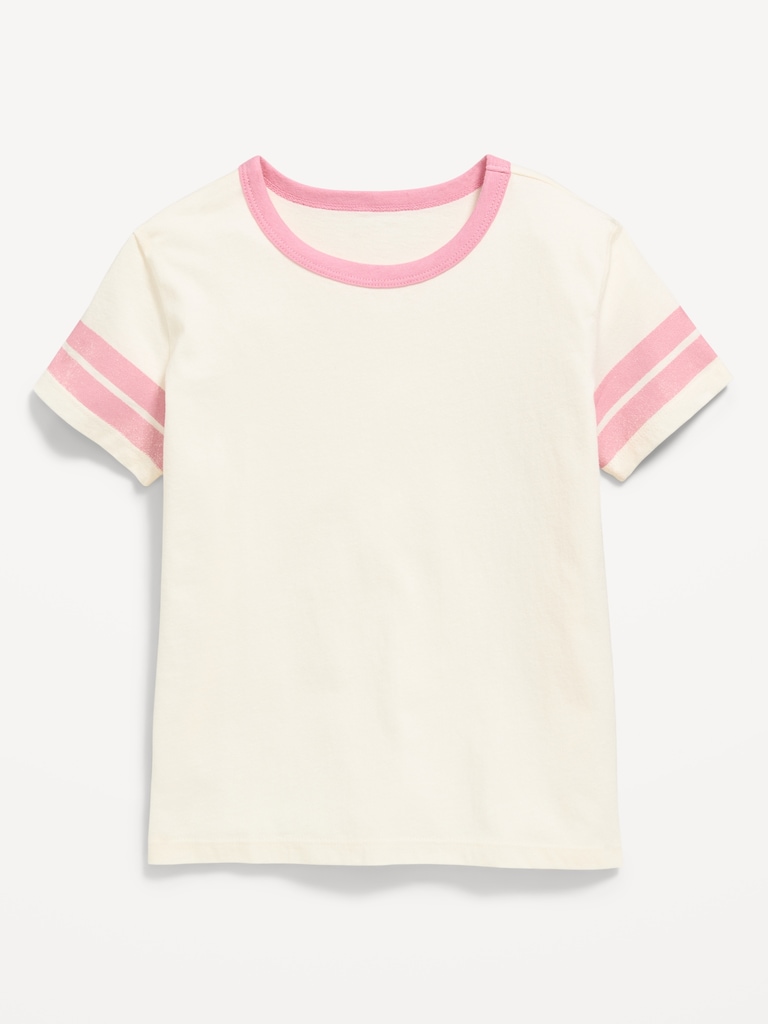 Softest Short-Sleeve Striped T-Shirt for Girls