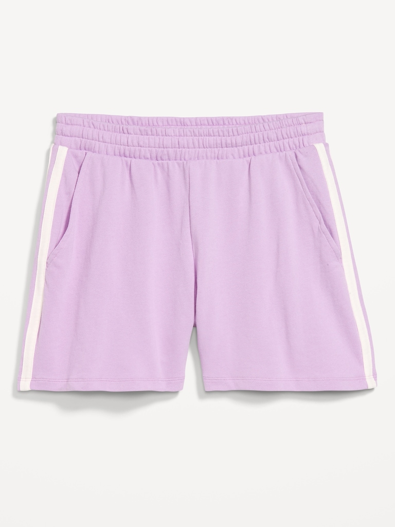 High-Waisted Pull-On Shorts -- 5-inch inseam